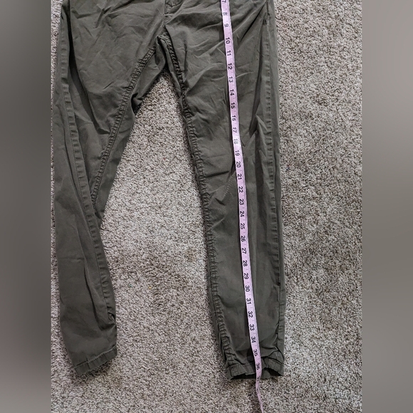 Zara Dark Olive Green Pants Size 30 Pockets - Picture 7 of 8